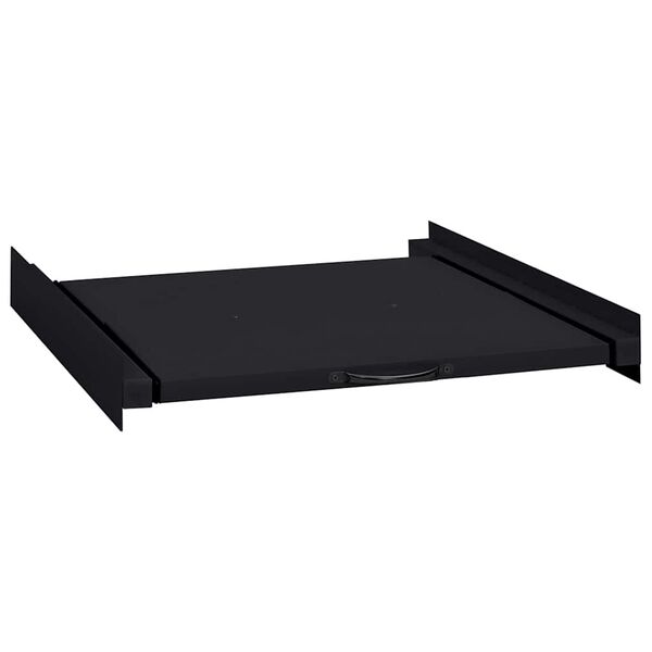 vidaXL Vaskav&eacute;l Mi&eth;snei&eth; Svartur 60 x 60 x 8 cm St&aacute;l