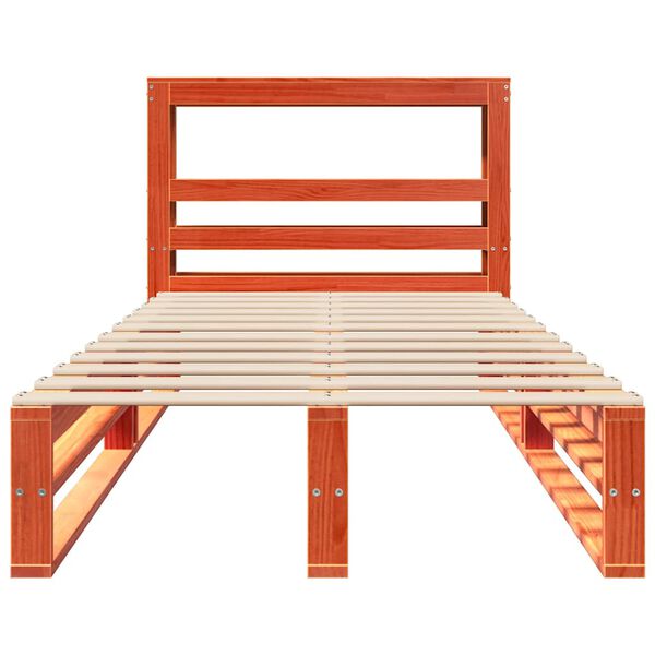 vidaXL R&uacute;mgrind &aacute;n D&yacute;nu Vaxbr&uacute;nn 75x190 cm Gegnheil Fura