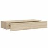 vidaXL Veggfest Sk&uacute;ffuhilla Eikarlitur 60x23,5x10cm MDF