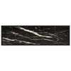 vidaXL Veggborð Svart 120x35x75 cm Hert Gler