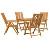 vidaXL Gar&eth;ur bor&eth;sett 5 pcs Br&uacute;nn Hrein akas&iacute;utr&eacute;