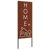 vidaXL Gar&eth;s b&uacute;na&eth; skj&aacute;r &Uacute;tskur&eth;ur Rusty 50 x 140 cm Ve&eth;ra&eth; st&aacute;l