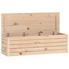 vidaXL Geymslukassi 109x36,5x33 cm Gegnheil Fura