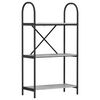 vidaXL Hilla Gr&aacute;r Sonoma 60 x 30 x 109 cm Samsettur vi&eth;ur