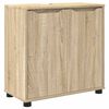 vidaXL Ba&eth;herbergisvaskask&aacute;pur me&eth; hillu Sonoma Eik 60 x 30 x 60 cm