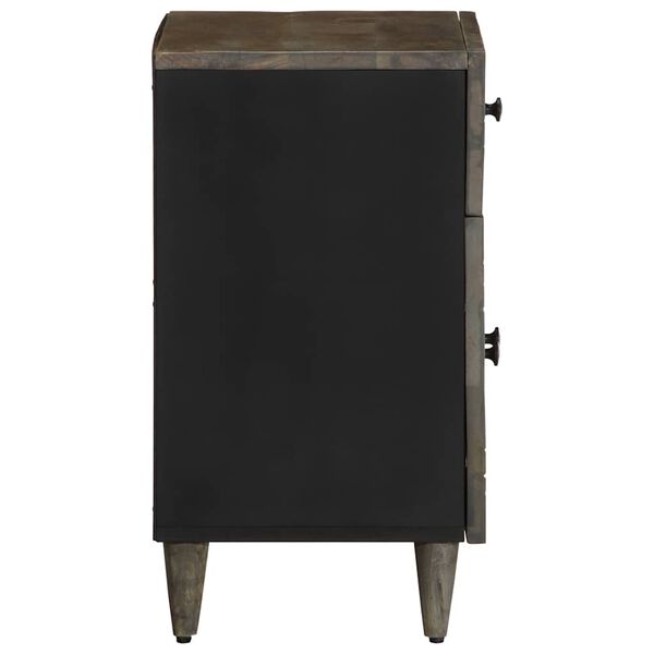 vidaXL N&aacute;ttbor&eth;ssk&aacute;pur Lj&oacute;sgr&aacute;r 50x33x60 cm Solid Wood Mang&oacute;