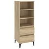 vidaXL H&aacute;r Sk&aacute;pur Sonoma Eik 40x36x110 cm Samsettur Vi&eth;ur