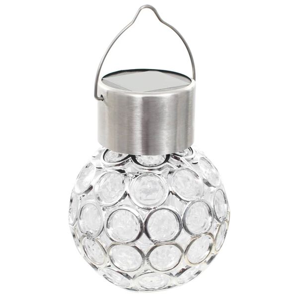 vidaXL Hangandi S&oacute;larlampar 8 stk. LED Lj&oacute;s RGB