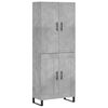 vidaXL H&aacute;r Sk&aacute;pur Steypugr&aacute;r 69,5x34x180 cm Samsettur Vi&eth;ur