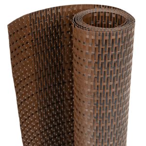 vidaXL Svalaskilr&uacute;m 10 stk. Br&uacute;nt og Svart 255x19 cm P&oacute;l&yacute;rattan