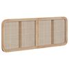 vidaXL H&ouml;f&eth;agafl me&eth; h&ouml;fu&eth;gafl N&aacute;tt&uacute;rulegur 140 x 55 x 3 cm Rattan