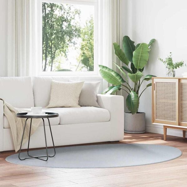 vidaXL Teppi HUARTE Gr&aacute;r 140 x 200 cm P&oacute;l&yacute;ester