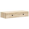 vidaXL Veggfestu hli&eth;artafla Sonoma eikarlitur 87,5 x 34,5 x 17 cm