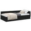 vidaXL Hornr&uacute;m ramma me&eth; h&ouml;fu&eth;gafl Svart 90 cm x 200 cm d&uacute;kur