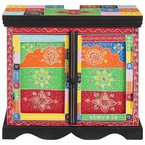 vidaXL Vaskaskápur 60 x 35 x 55 cm Heilt mangóviður og samsett viður