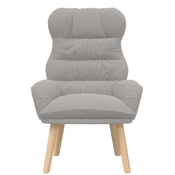 vidaXL Armst&oacute;ll Lj&oacute;sgr&aacute;r 69 x 74 x 93 cm Sherpa efni