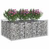 vidaXL Gabion h&aelig;kka&eth; r&uacute;m Silfur 150 x 100 x 60 cm Galvaniserad st&aacute;l