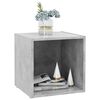 805511 vidaXL TV Cabinets 2 pcs Concrete Grey 37x35x37 cm Chipboard