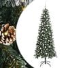 vidaXL Gervi j&oacute;latr&eacute; me&eth; 300 LED Gr&aelig;nn 210 cm PVC, plast og st&aacute;l