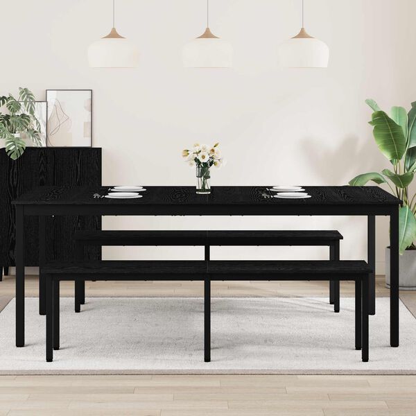 vidaXL Bor&eth;stofubor&eth; 2 pcs 200 x 100 x 75 cm Samsettur vi&eth;ur