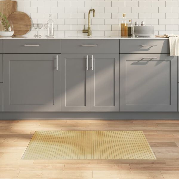 vidaXL Motta Rétthyrnd Ljós Náttúruleg 60x100 cm Bambus