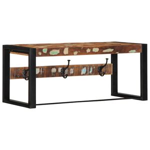 vidaXL fatahengi Marglitur 80x35x35 cm Solid Wood Endurunnið