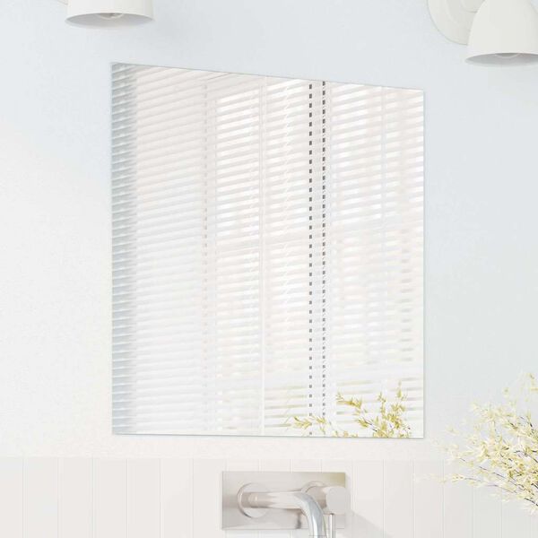 vidaXL Veggspegel Ferhyrningur 50 x 50 cm hertu&eth; gler