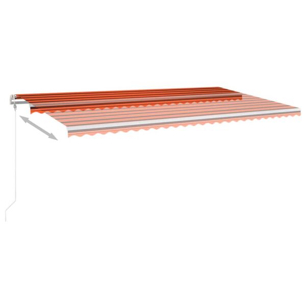 vidaXL Sj&aacute;lfvirkt Syggni me&eth; LED&Vindskynjara 600x300 cm