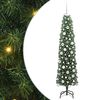 vidaXL Gervi j&oacute;latr&eacute; me&eth; 300 LED Gr&aelig;nn 180 cm PVC, st&aacute;l og plast