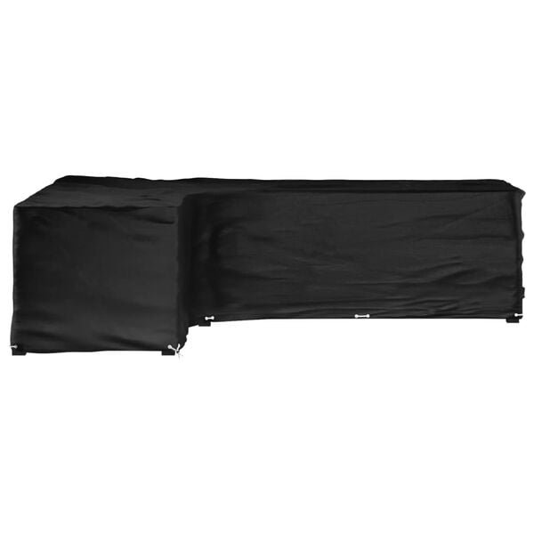 vidaXL L-laga Gar&eth;h&uacute;sgagnayfirbrei&eth;sla 18 K&oacute;sar 220x285x80 cm