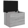 vidaXL Geymslubekkur Gr&aacute;r Sonoma 62x42x45 cm Samsettur Vi&eth;ur