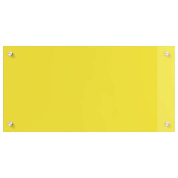 vidaXL Eldhús Backsplash 2 pcs Gulur 80 x 40 cm hertuð gler