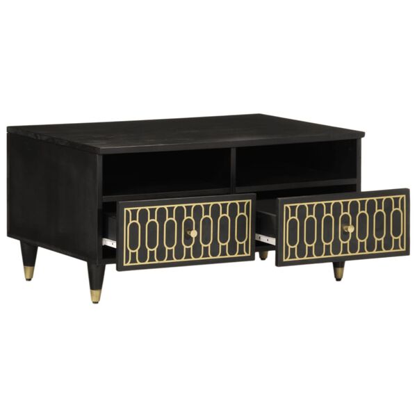 vidaXL Sófaborð 80x54x40 Gegnheill Mangóviður