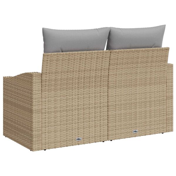 vidaXL Gar&eth;as&oacute;fi me&eth; p&uacute;&eth;i 123 x 62 x 69 cm p&oacute;l&yacute;rattan