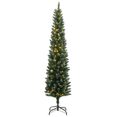 vidaXL Gervijólatré Grannt 150 LED-ljós 120 cm