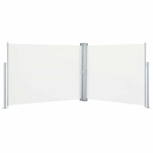 vidaXL &Uacute;tdraganlegur Hli&eth;arskj&oacute;lveggur Kremhv&iacute;tur 140x1000 cm