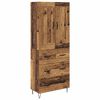 vidaXL H&aacute;bor&eth; Gamall vi&eth;ur 69,5 x 34 x 180 cm Samsettur vi&eth;ur