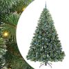 vidaXL Gervi j&oacute;latr&eacute; me&eth; 300 LED me&eth; standi Gr&aelig;nn 240 cm PE og PVC