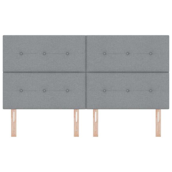 vidaXL H&ouml;f&eth;agafl me&eth; h&ouml;fu&eth;gafl Lj&oacute;sgr&aacute;r 180 cm Gervile&eth;ur