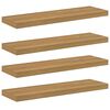 vidaXL Vegghylla 4 pcs Br&uacute;nn 90 x 23,5 x 4 cm Samsettur vi&eth;ur