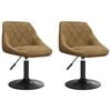 vidaXL Sn&uacute;ningsbor&eth;st&oacute;lar 2 pcs Br&uacute;nn 46 x 44 x 77.5 cm Gervile&eth;ur
