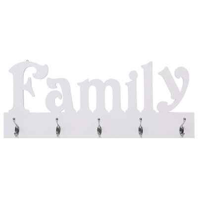 vidaXL Vegghengt Fatahengi FAMILY 74x29,5 cm