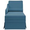 vidaXL Chaise Lounge me&eth; bolster og h&aelig;gri armp&uacute;&eth;a Blue Velvet
