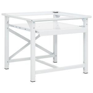 vidaXL &THORN;vottav&eacute;lastallur me&eth; &Uacute;tdraganlegri Sk&uacute;ffu Hv&iacute;tur