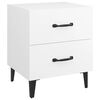 vidaXL Náttborð Hvít 40x35x47,5 cm