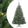 vidaXL Gervi hengdu j&oacute;latr&eacute; me&eth; 150 LED Gr&aelig;nn 150 cm PVC og m&aacute;lmur