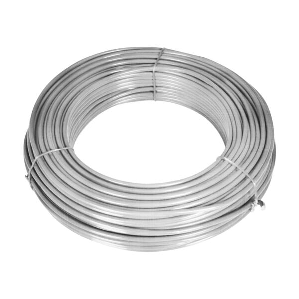 vidaXL V&iacute;rnetsgir&eth;ing me&eth; Staurum S&iacute;nkh&uacute;&eth;a&eth; St&aacute;l 25x1,25 m Silfurlitu&eth;