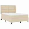 vidaXL LED Box Spring R&uacute;m me&eth; d&yacute;nu Rj&oacute;malitur 140 x 190 cm d&uacute;kur