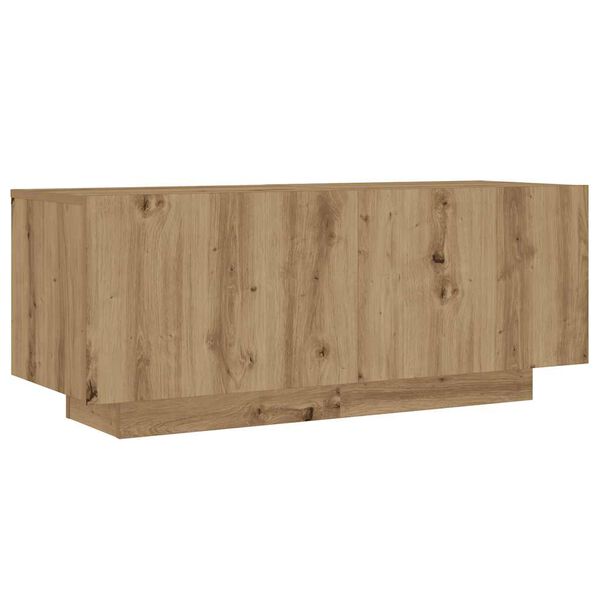 vidaXL n&aacute;ttbor&eth;ssk&aacute;pur Artisan Oak 100x35x40 cm Hanna&eth;ur vi&eth;ur