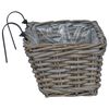 vidaXL Hangandi pl&ouml;ntu k&ouml;rfa 2 pcs Gr&aacute;r 48 x 22 x 15 cm Lacak rattan